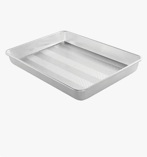 Nordic Ware 44770 Prism 13" x 18" High-Sided Sheet Cake Pan, 1 Pack, Metallic