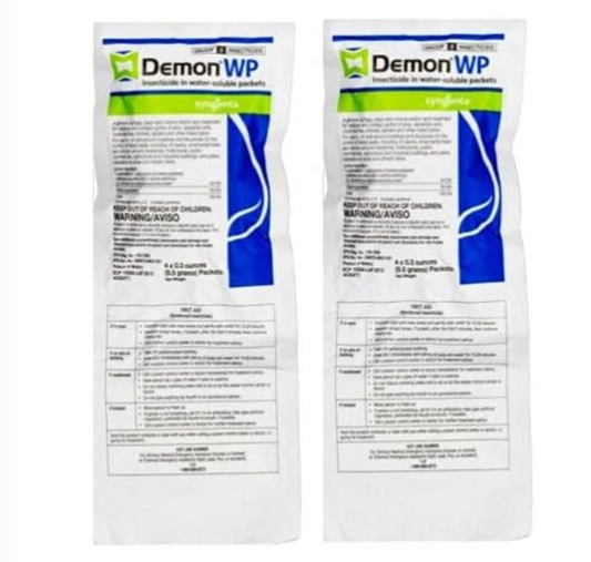 Syngenta Demon WP Insecticide 2 Envelopes Containing 4 Water-Soluble 9.5 Gram Packets Makes 4 Gallons Cypermethrin 40%