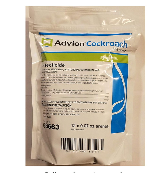 advion 68663 Arena 12ct Bag Cockroach Bait Station, White