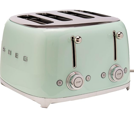 Smeg 50s Retro Line Cream 4x4 Slot Toaster